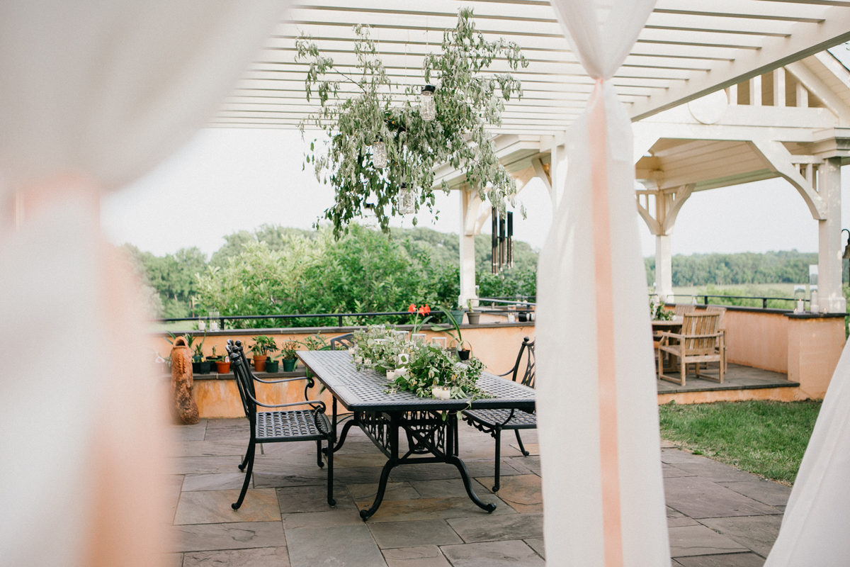 elevated backyard wedding pennsylvania