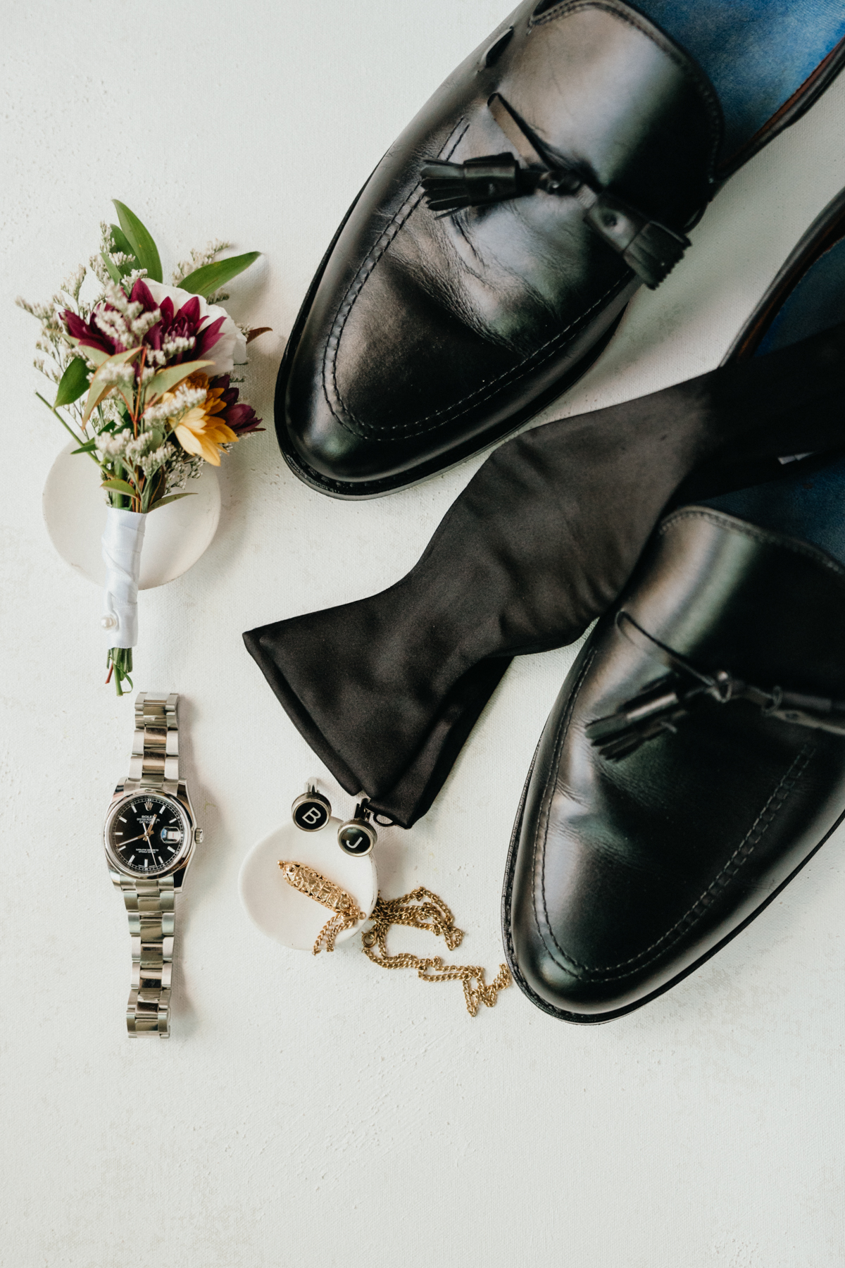 groom details at odettes wedding