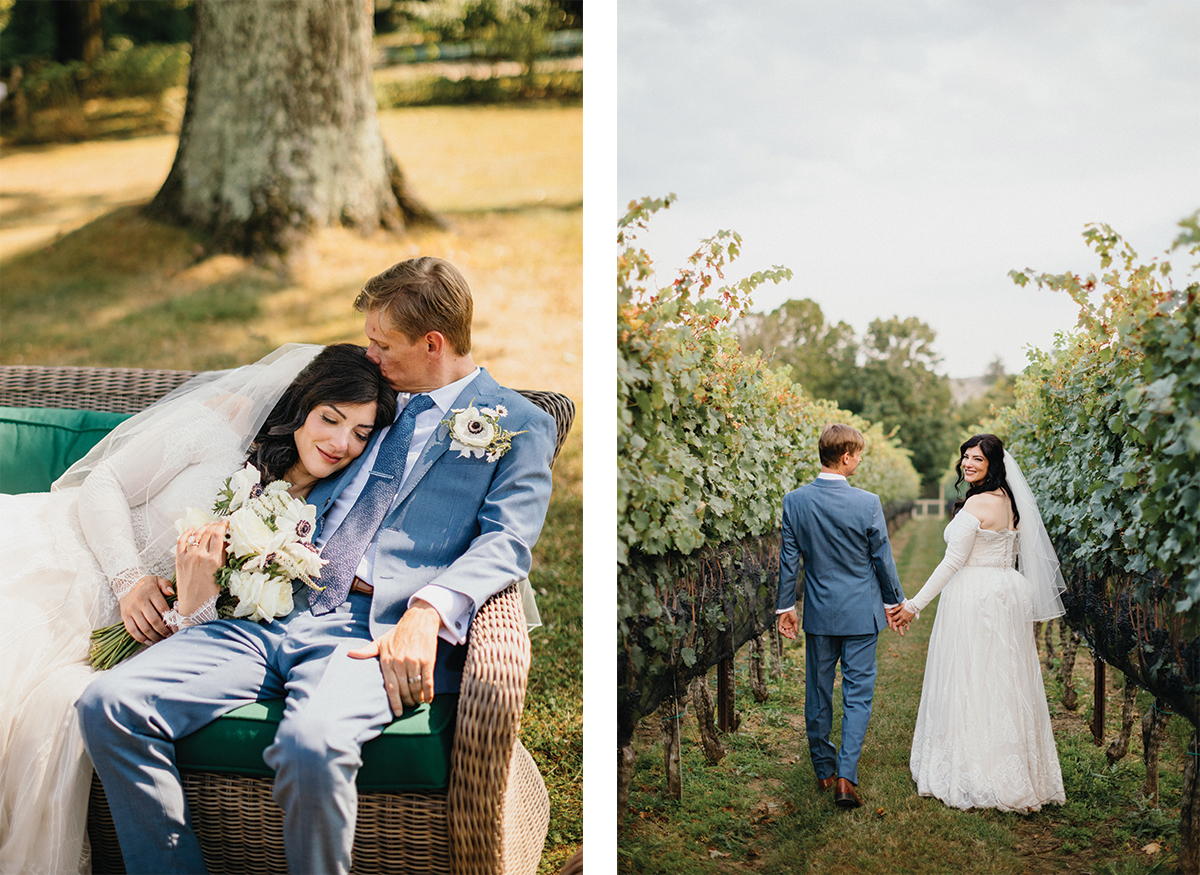 Grace Winery wedding with countryside charm and open skies