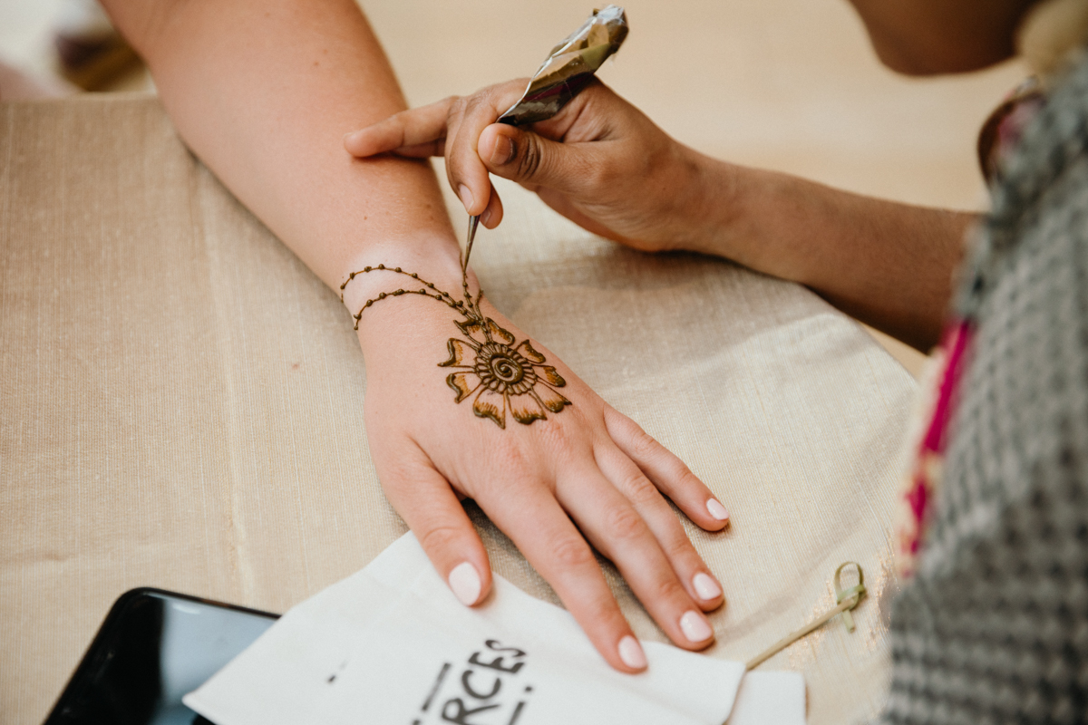 Bride henna details Philly
