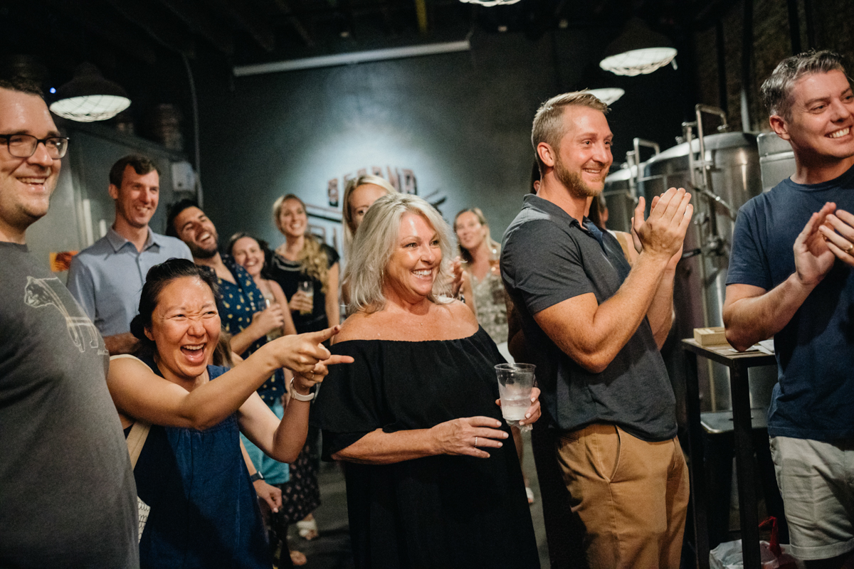 second district brewing engagement party