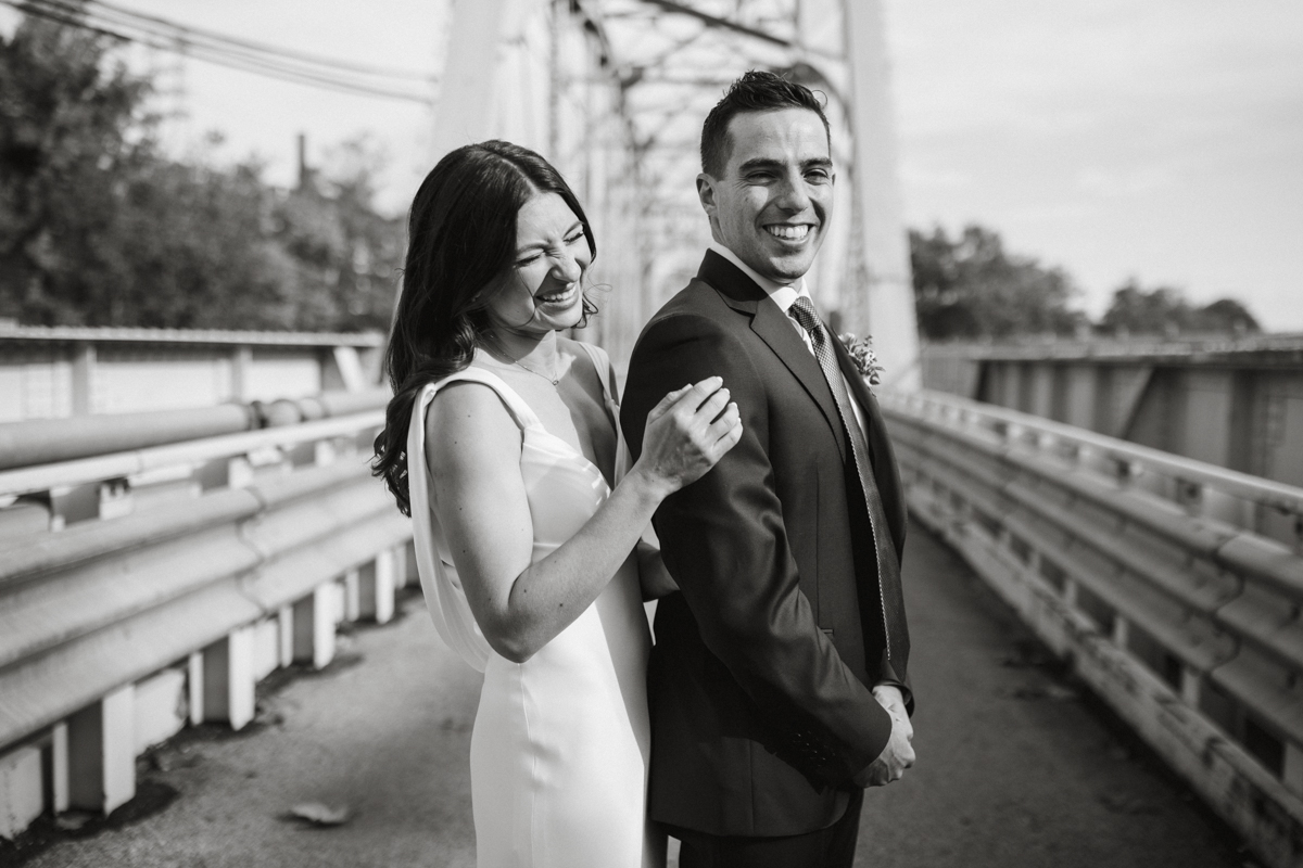 Modern black and white portraits at Ironworks in Philly
