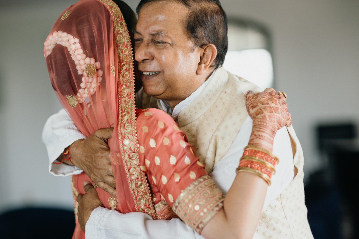 Bride in red saree Philly