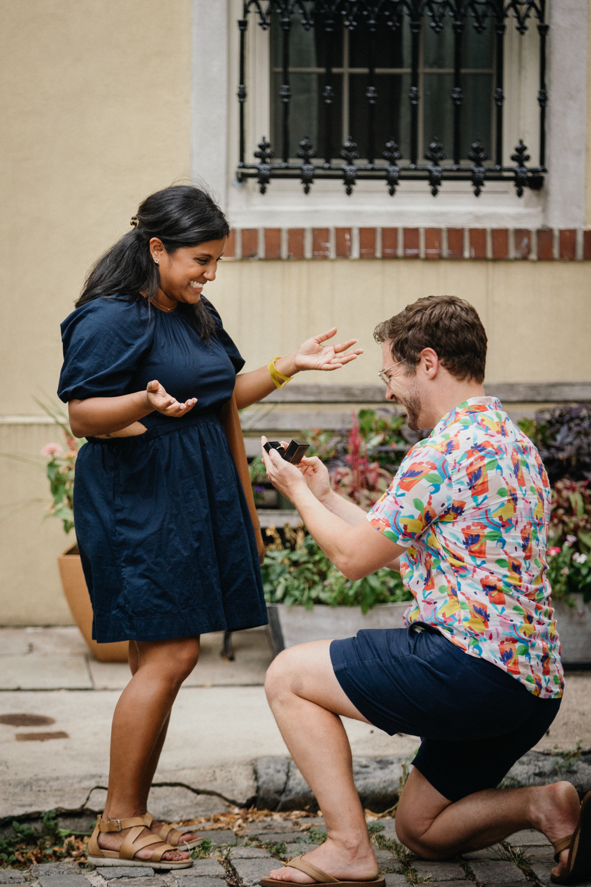 Natural engagement photography