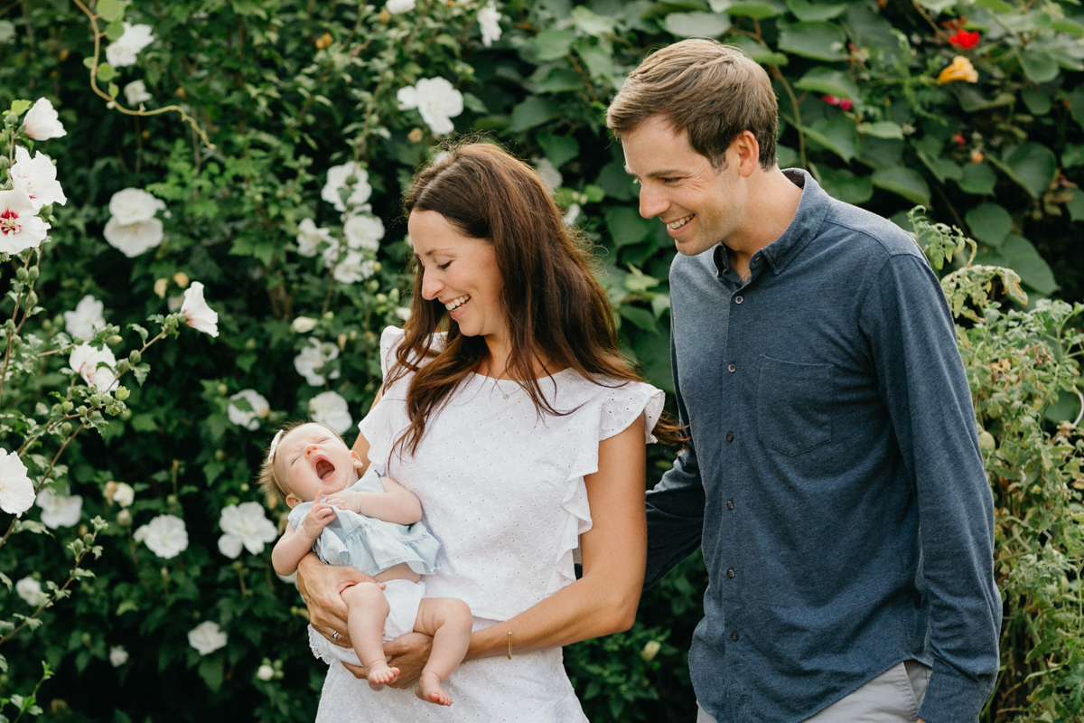 Outdoor newborn session in Bucks County