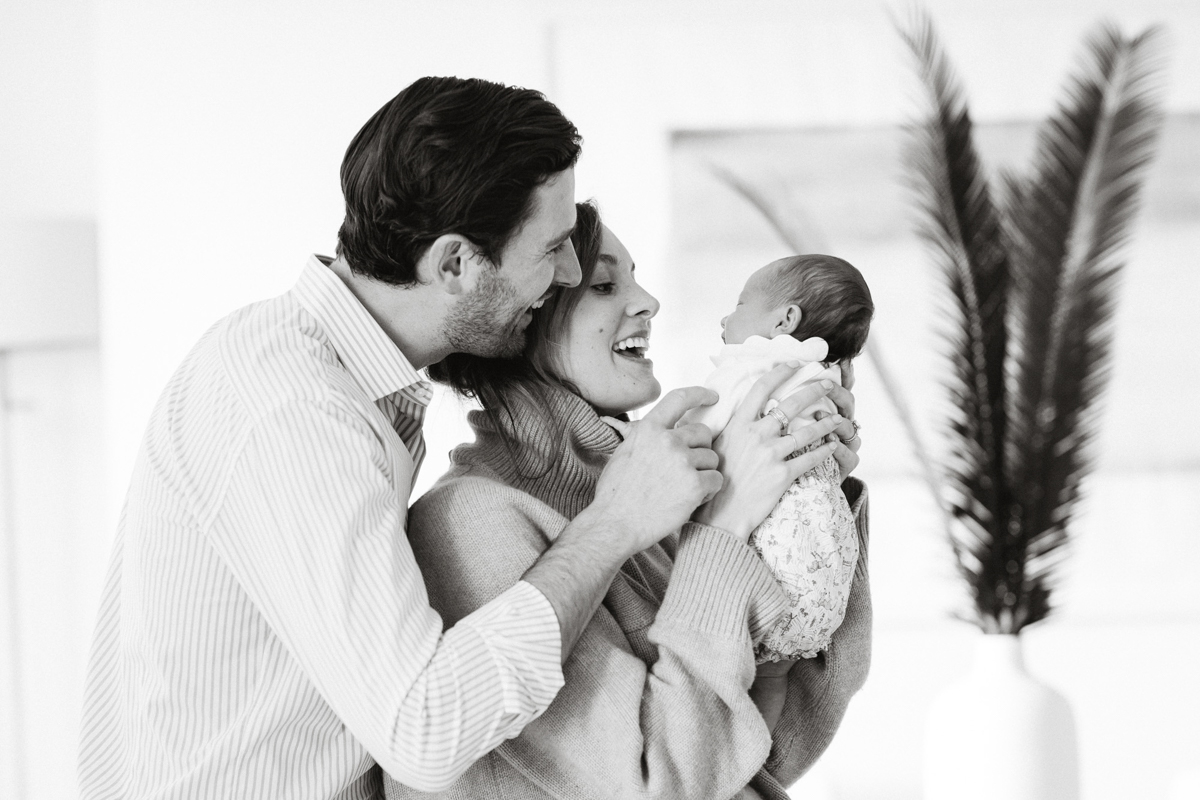 Philly newborn photographer intimate apartment photo session