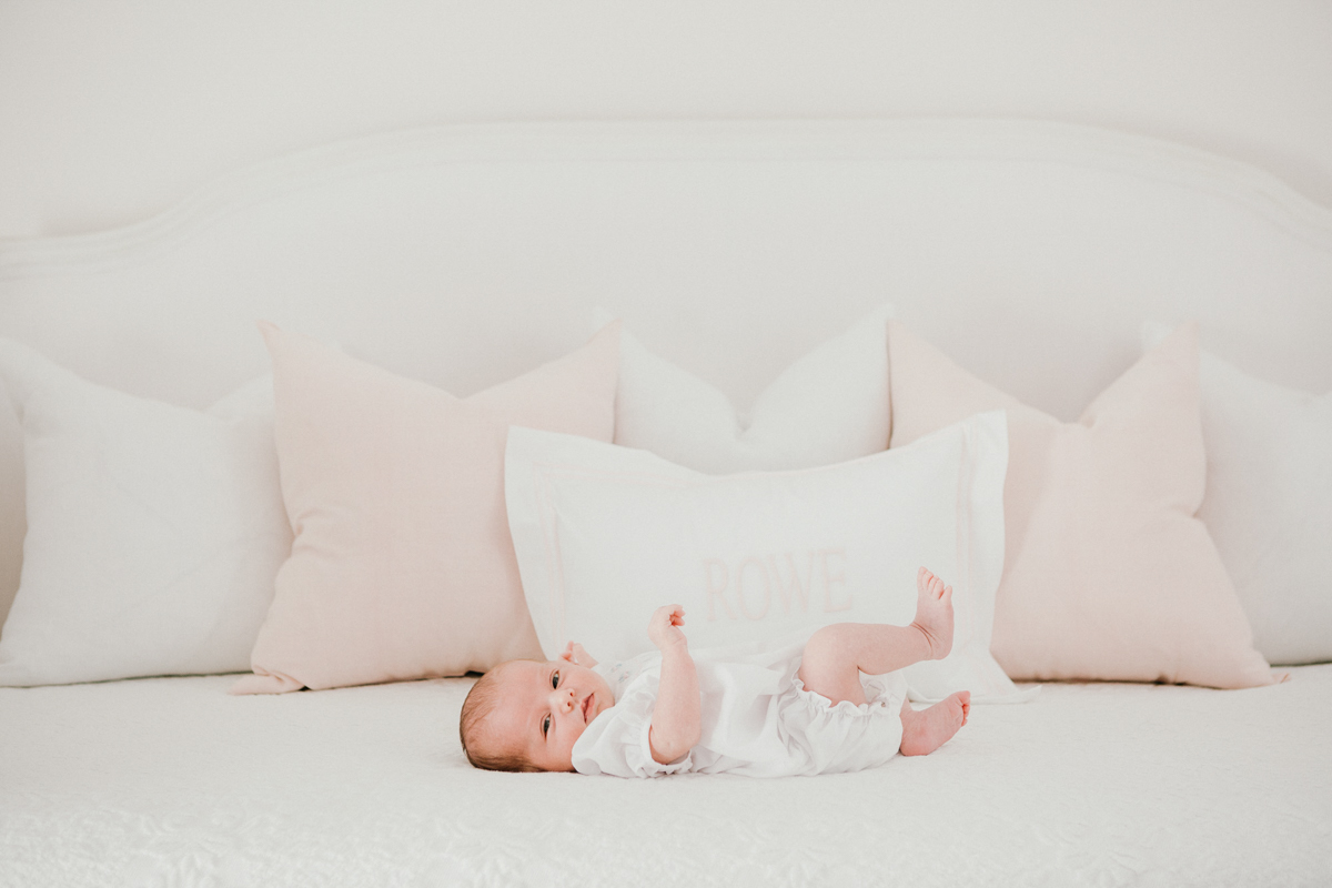 Philly baby photographer documenting first weeks at home