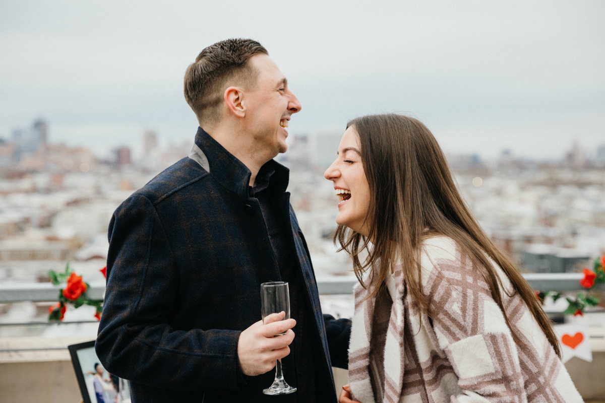 Intimate proposal location in South Philadelphia