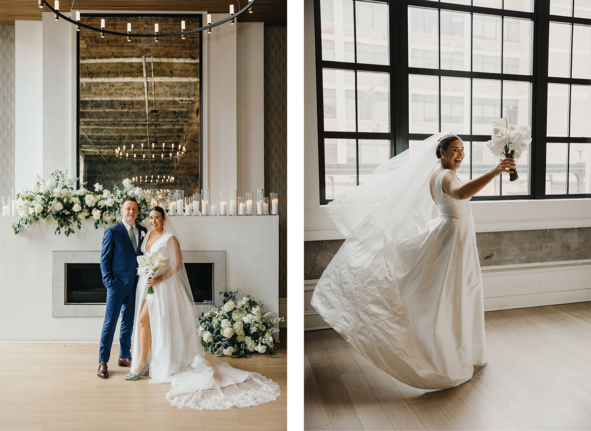 Natural light in industrial event space