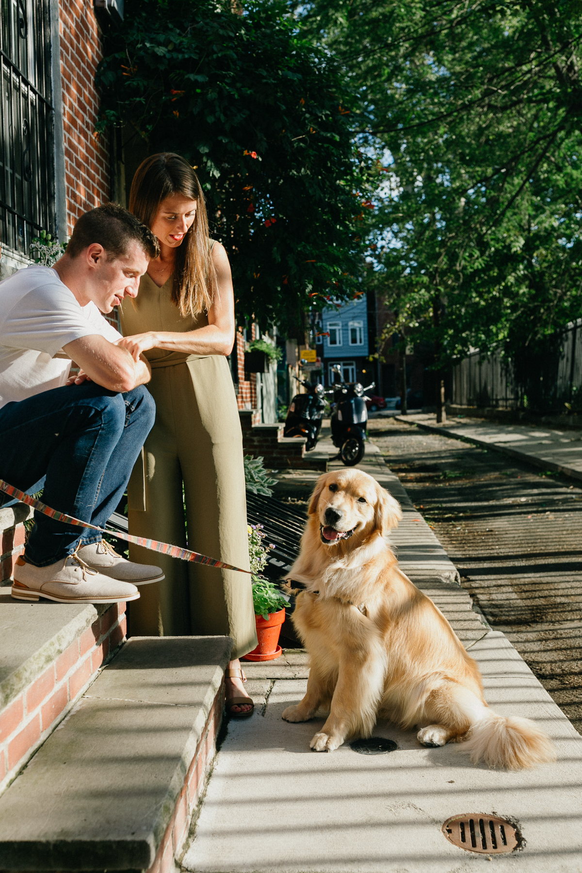 old city engagement session