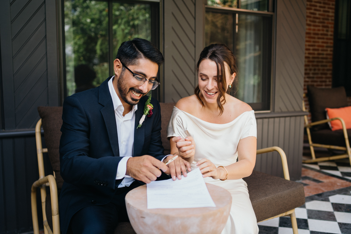 fishtown elopement anna and bel