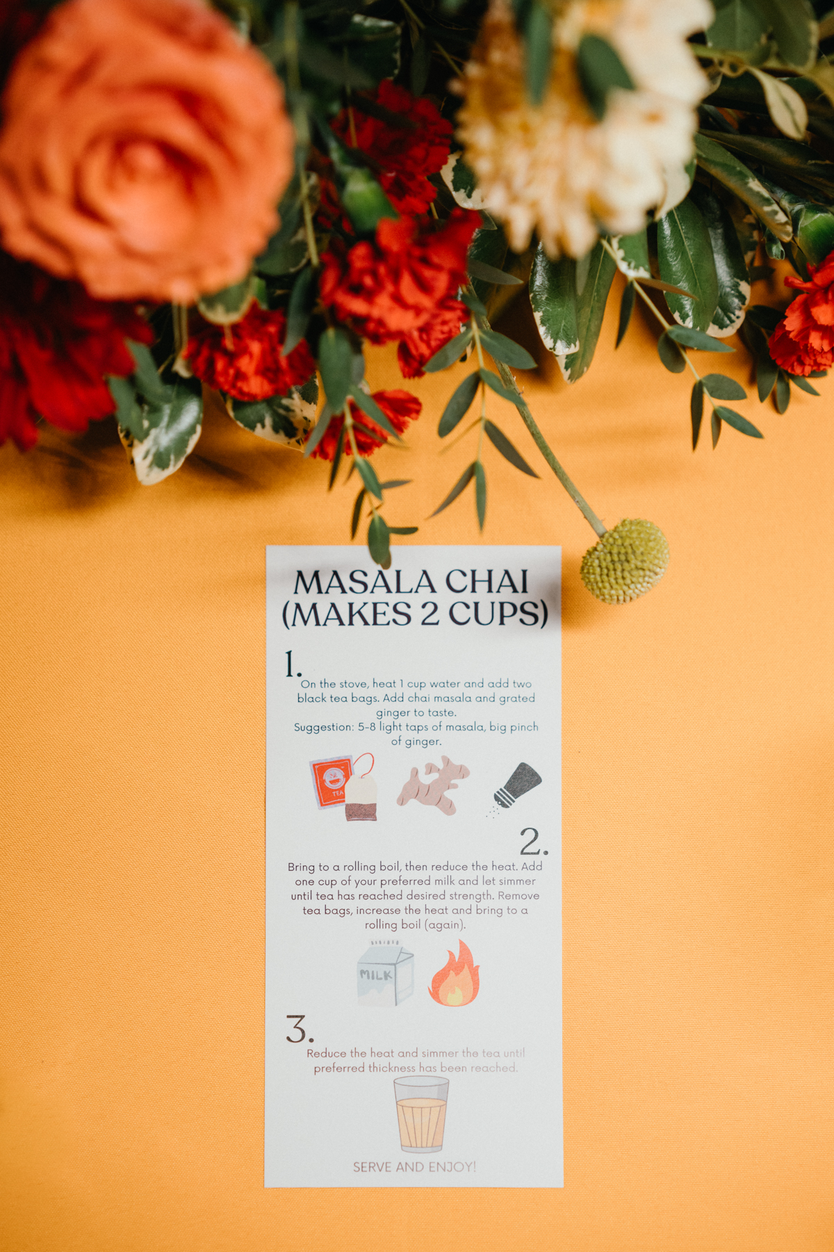 malsa chai wedding place settings