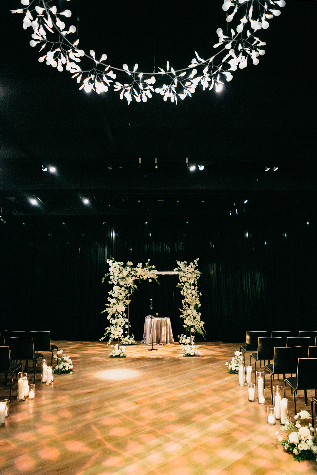 fitler club wedding ceremony set up