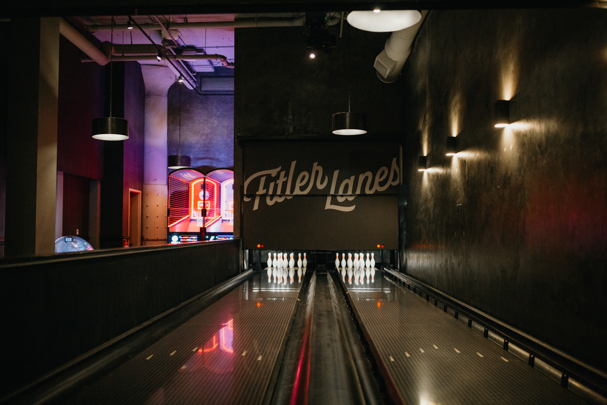 fitler club bowling alley wedding