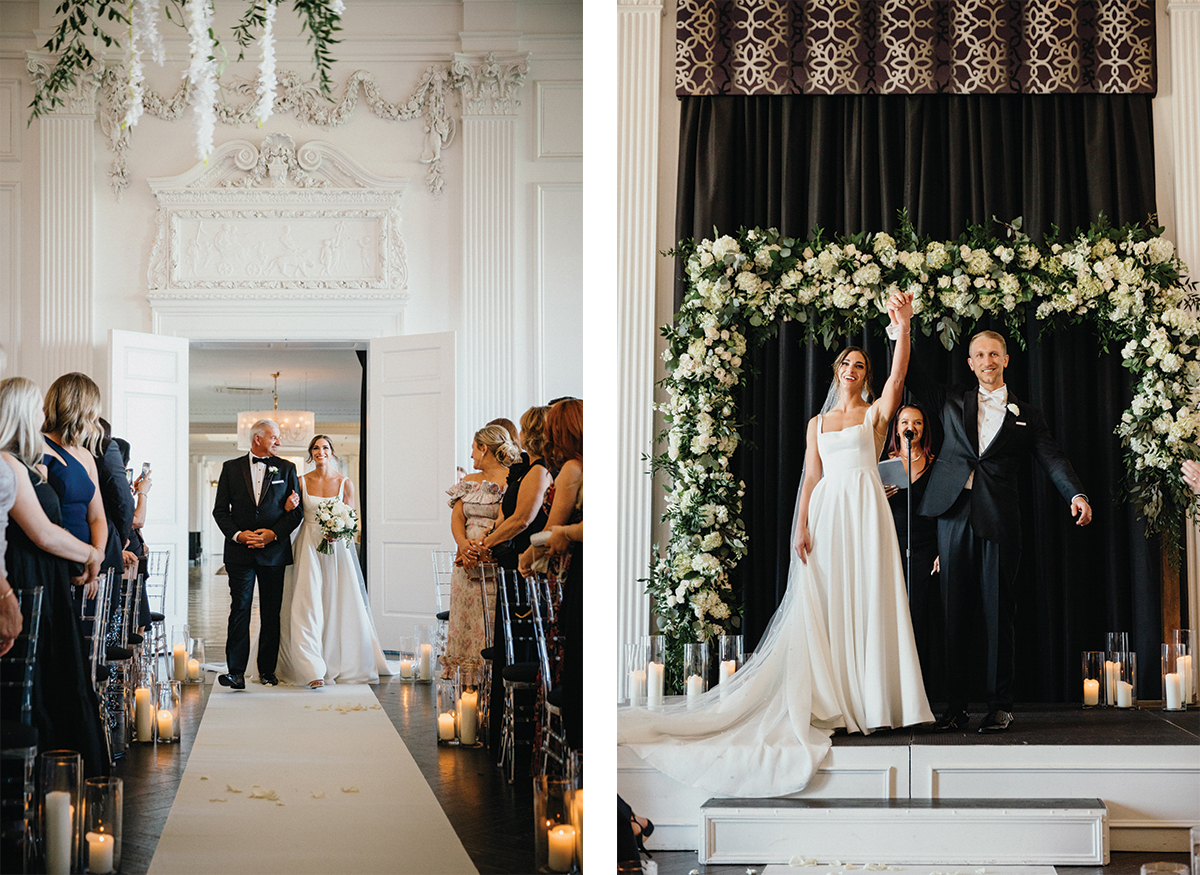 glam philly wedding