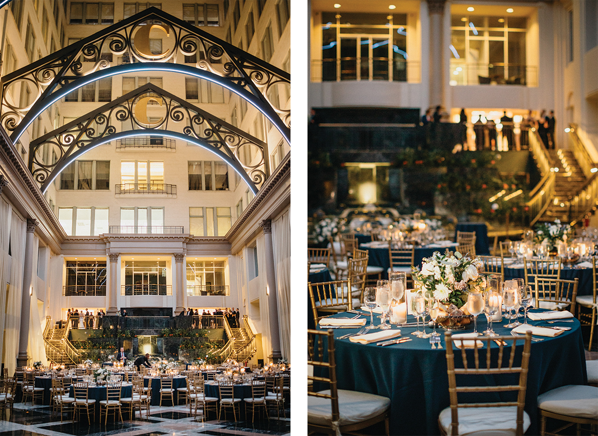curtis atrium wedding reception