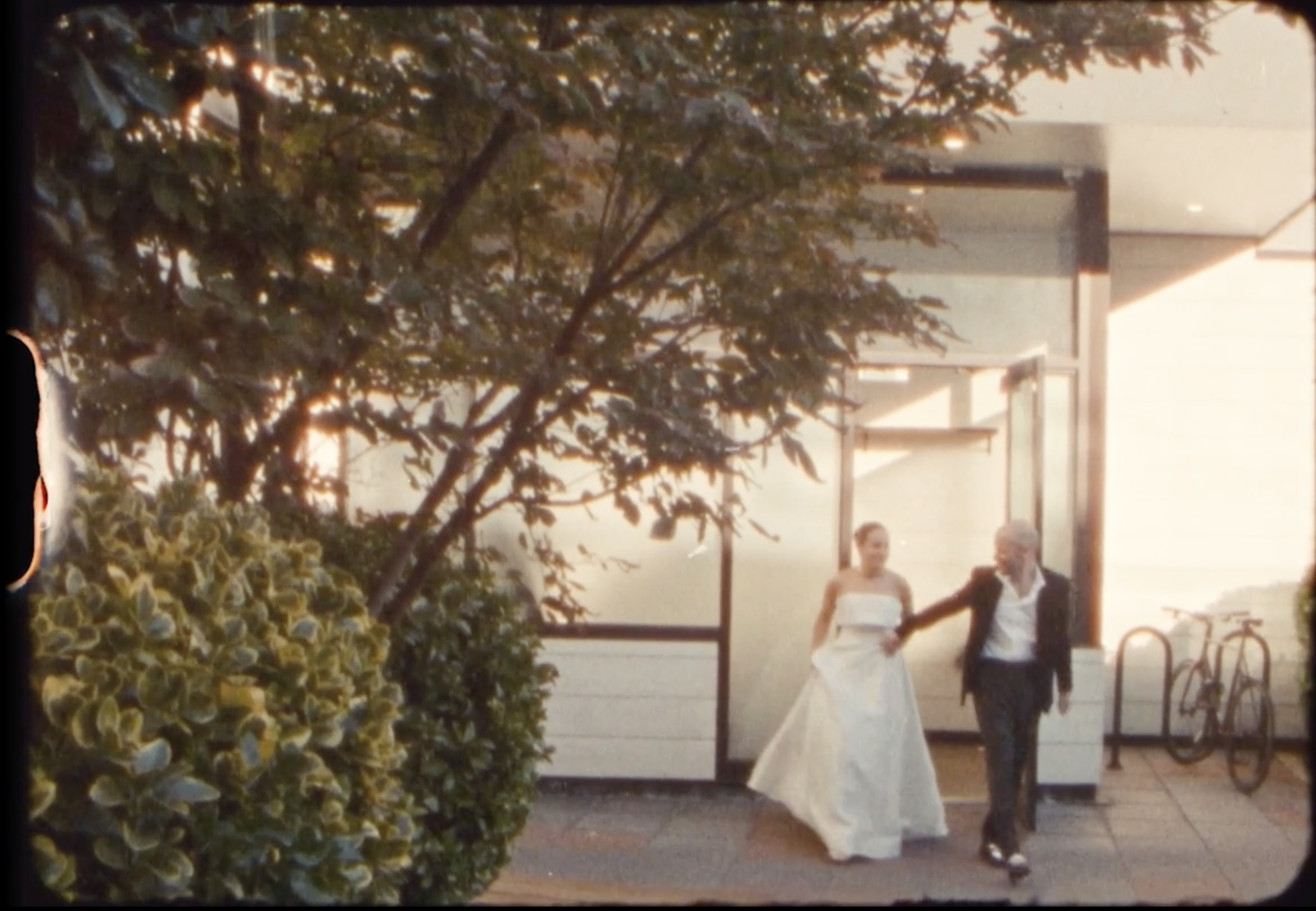 lilah wedding shot on super 8 film