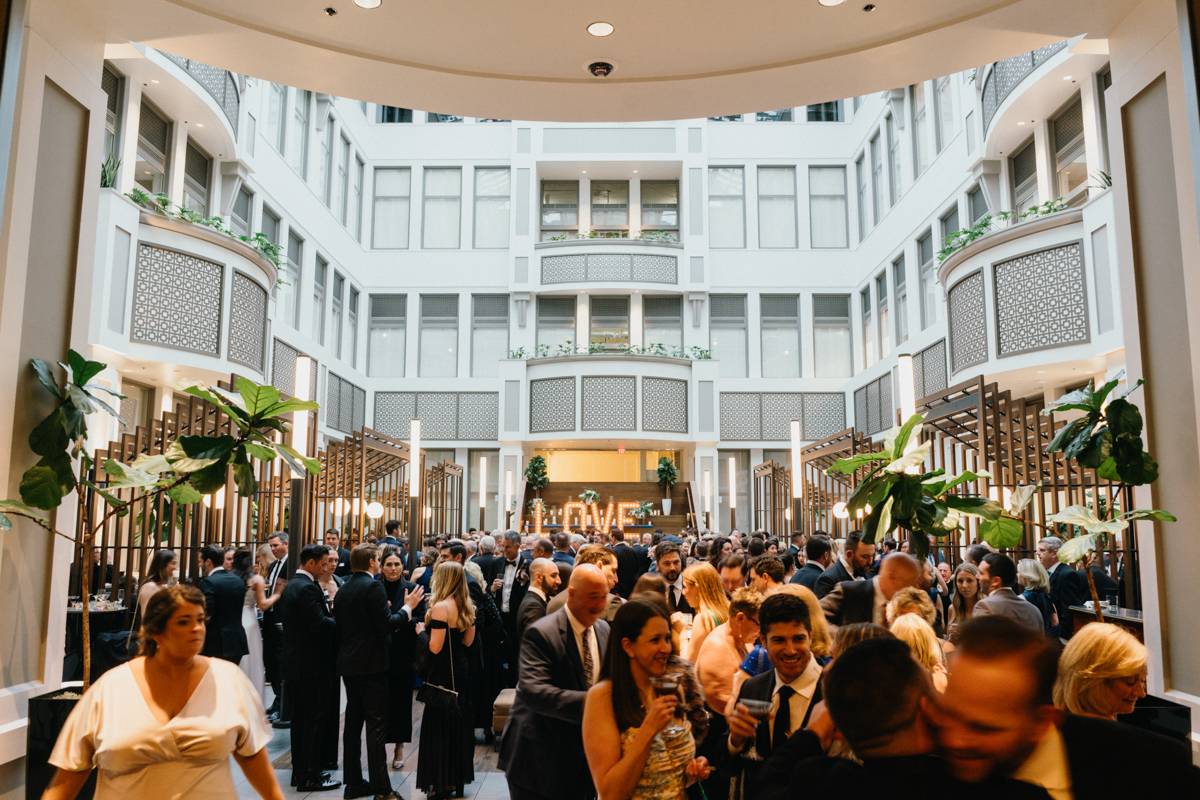 crystal tea room wedding cocktail hour