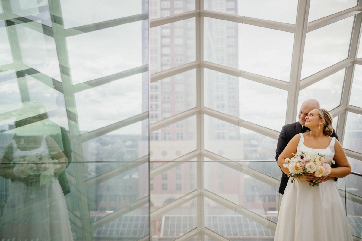 rooftop wedding at the kimmel center