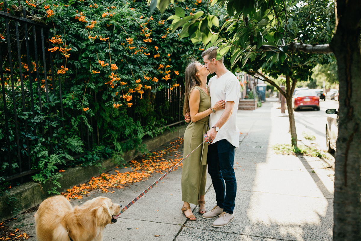 fall old city engagement session