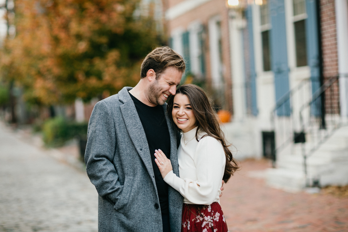 old city engagement photos