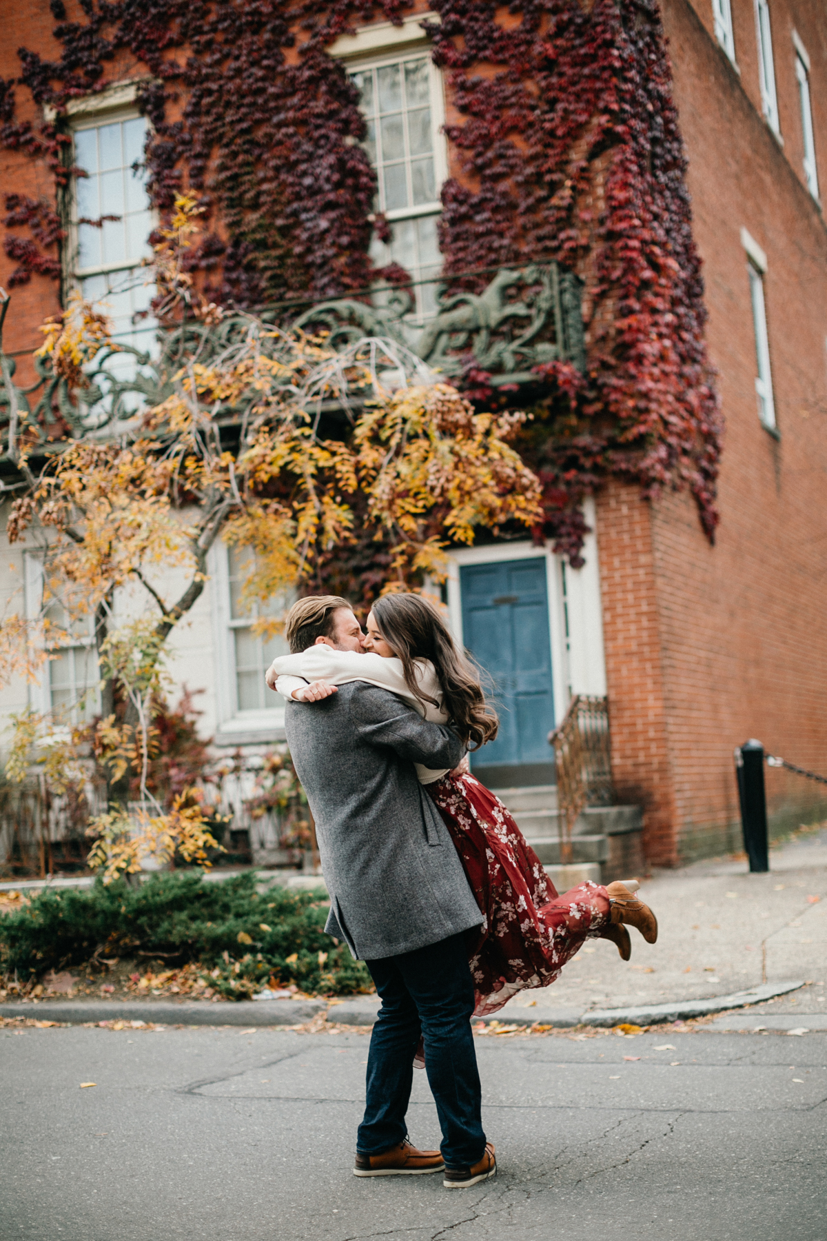 old city engagement photos