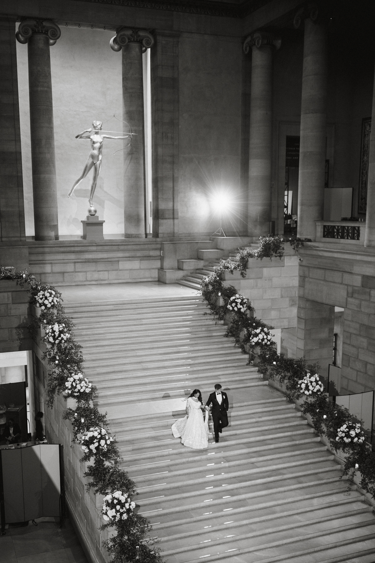 grand stair hall wedding entrance pma