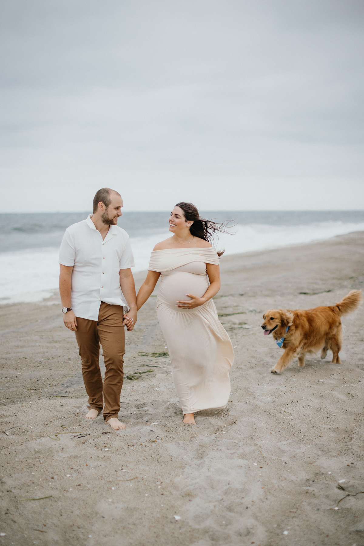 pregnancy announcement with dog