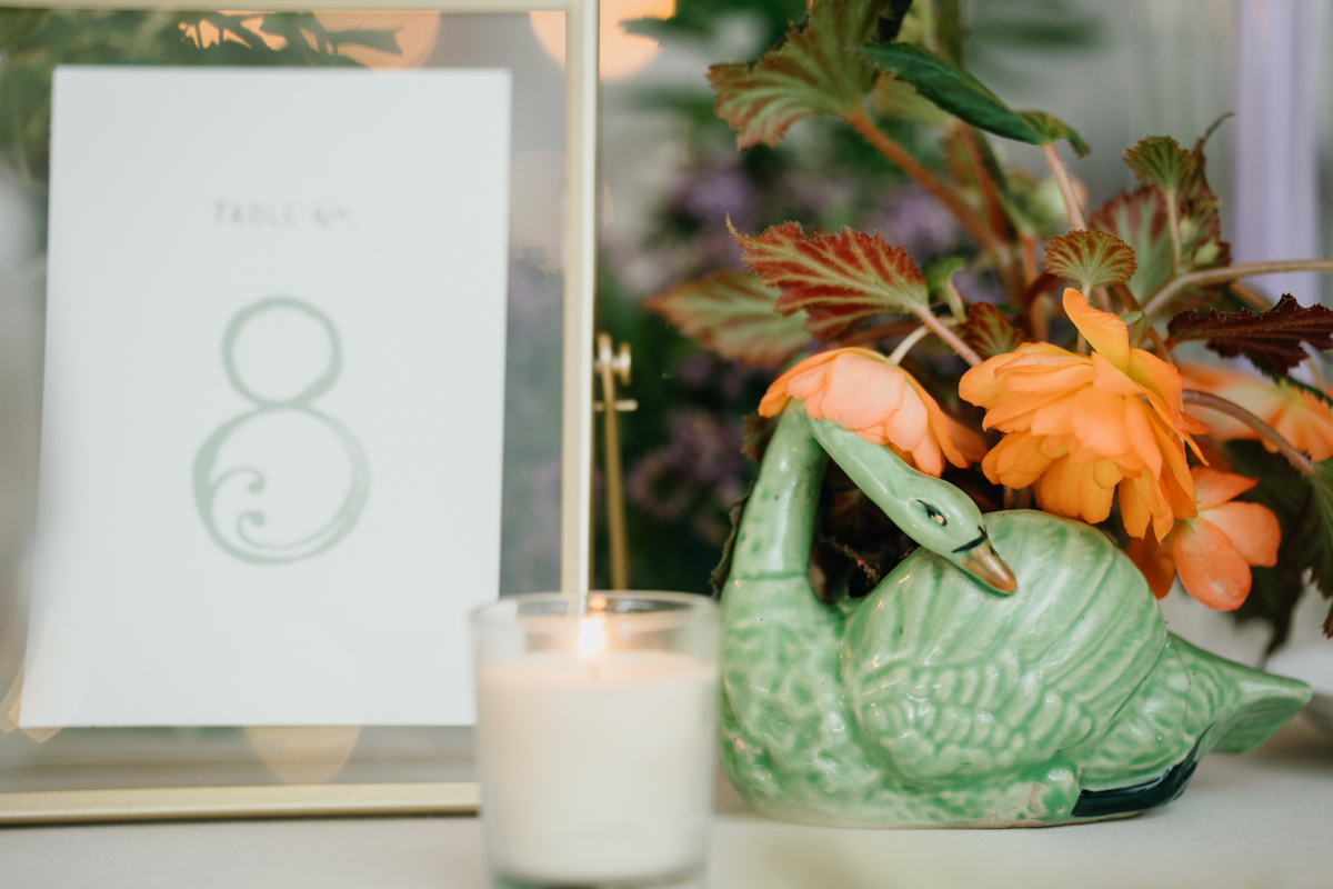 unique wedding vases - garden theme