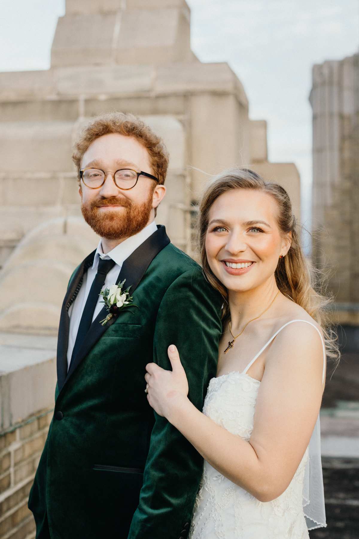 bluelight wedding portraits