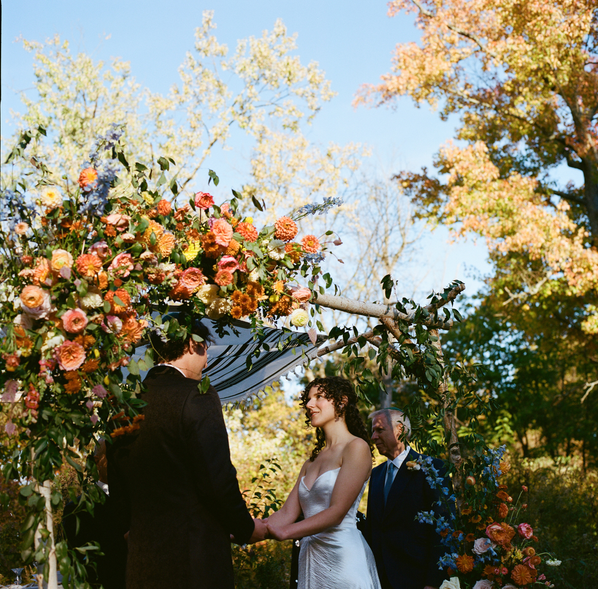 medium format film photography wedding