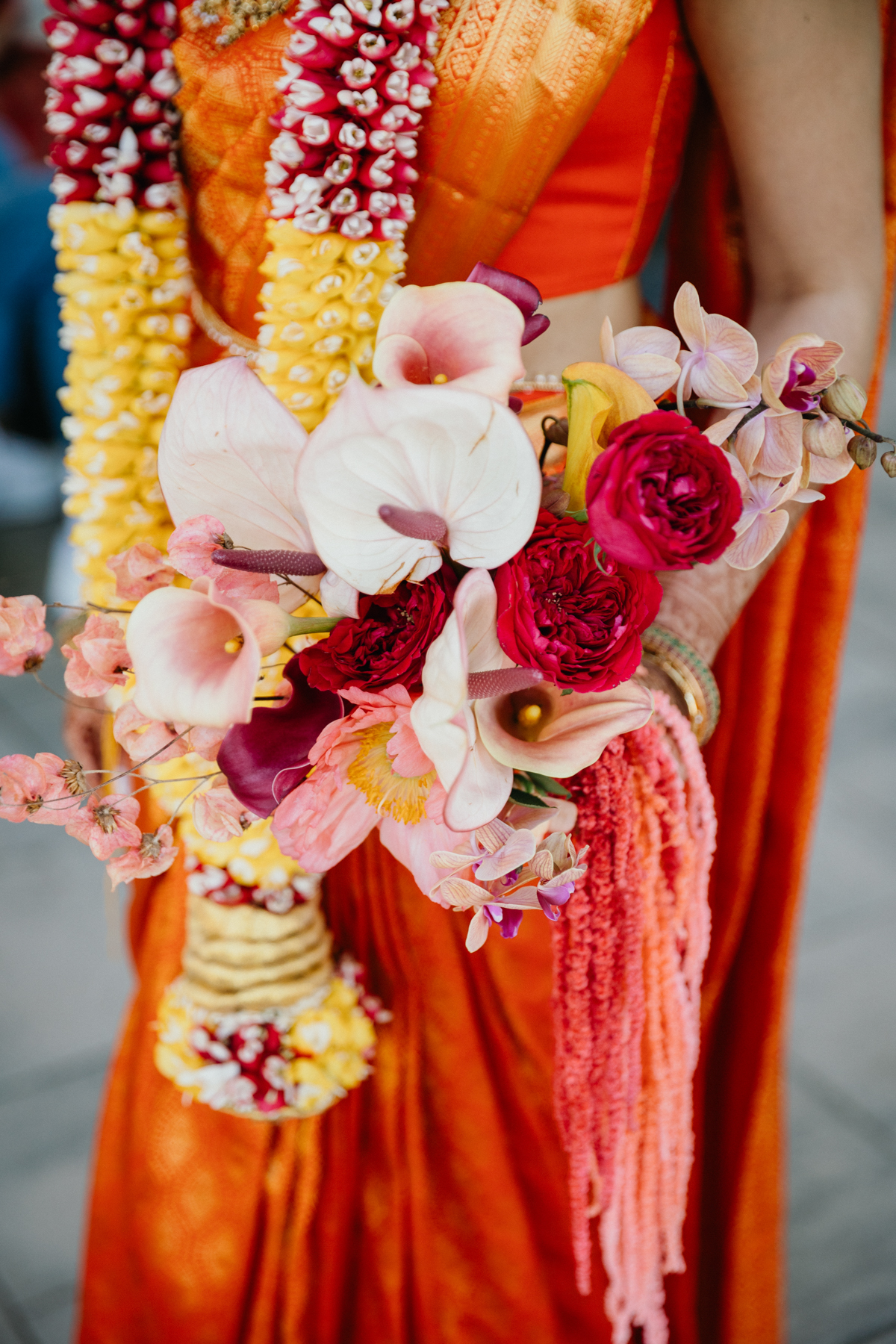 vibrant unique wedding florals