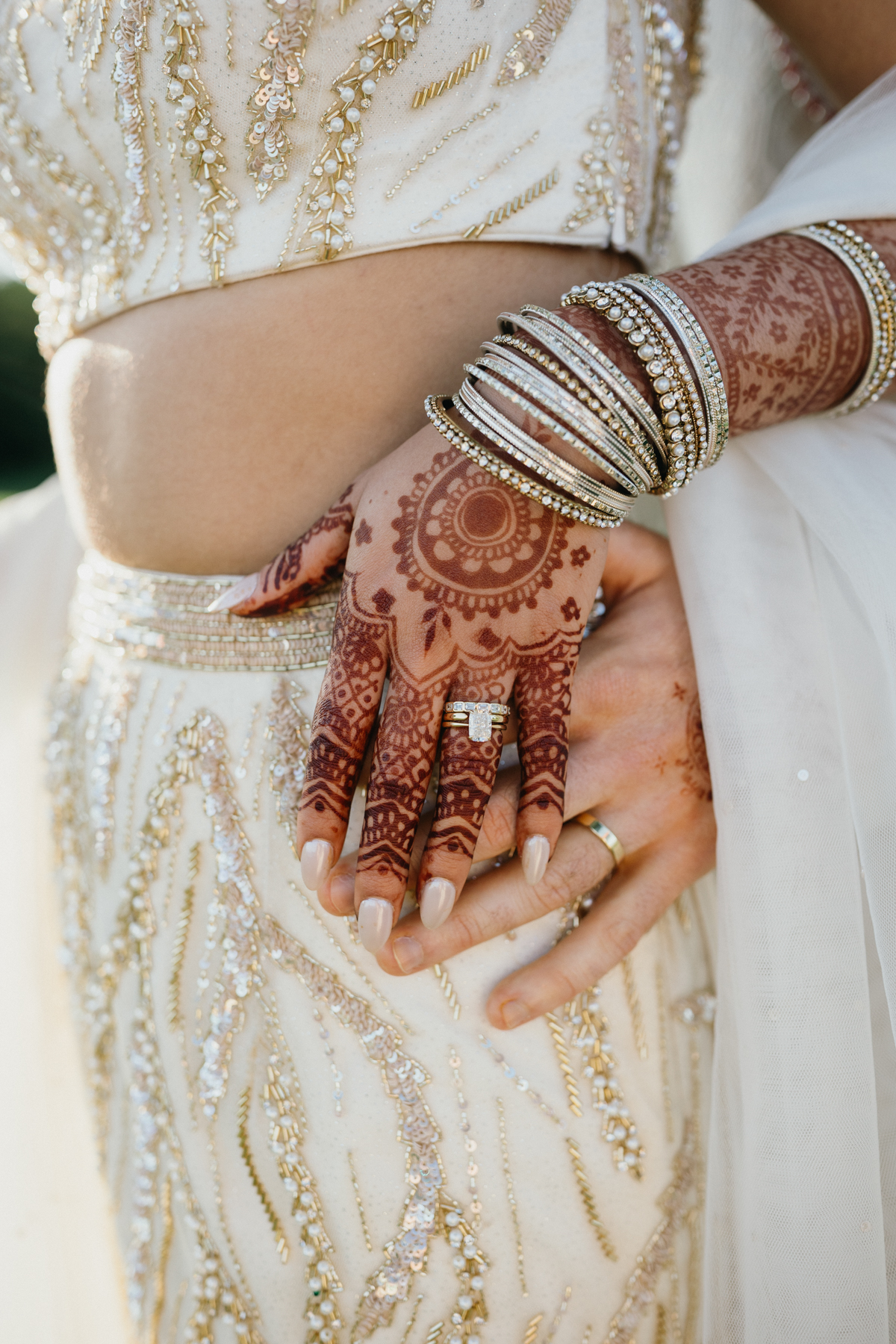 indian fusion wedding bridal henna