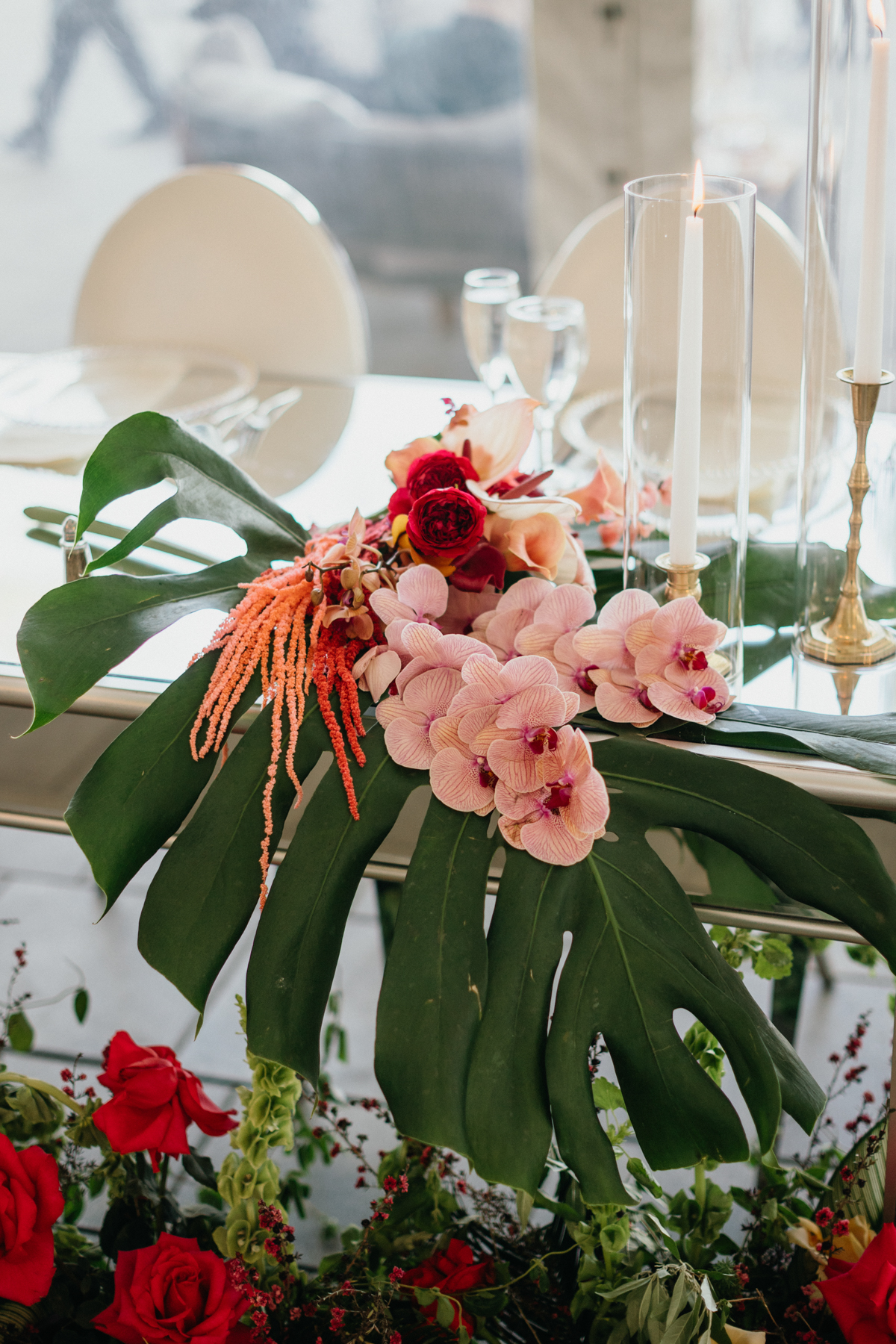 tropical wedding florals