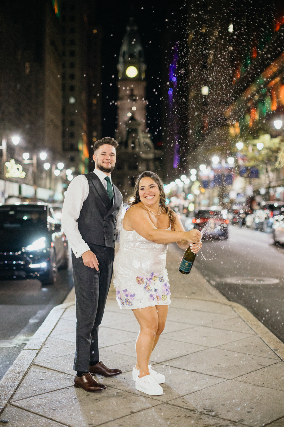 philly wedding broad street portraits