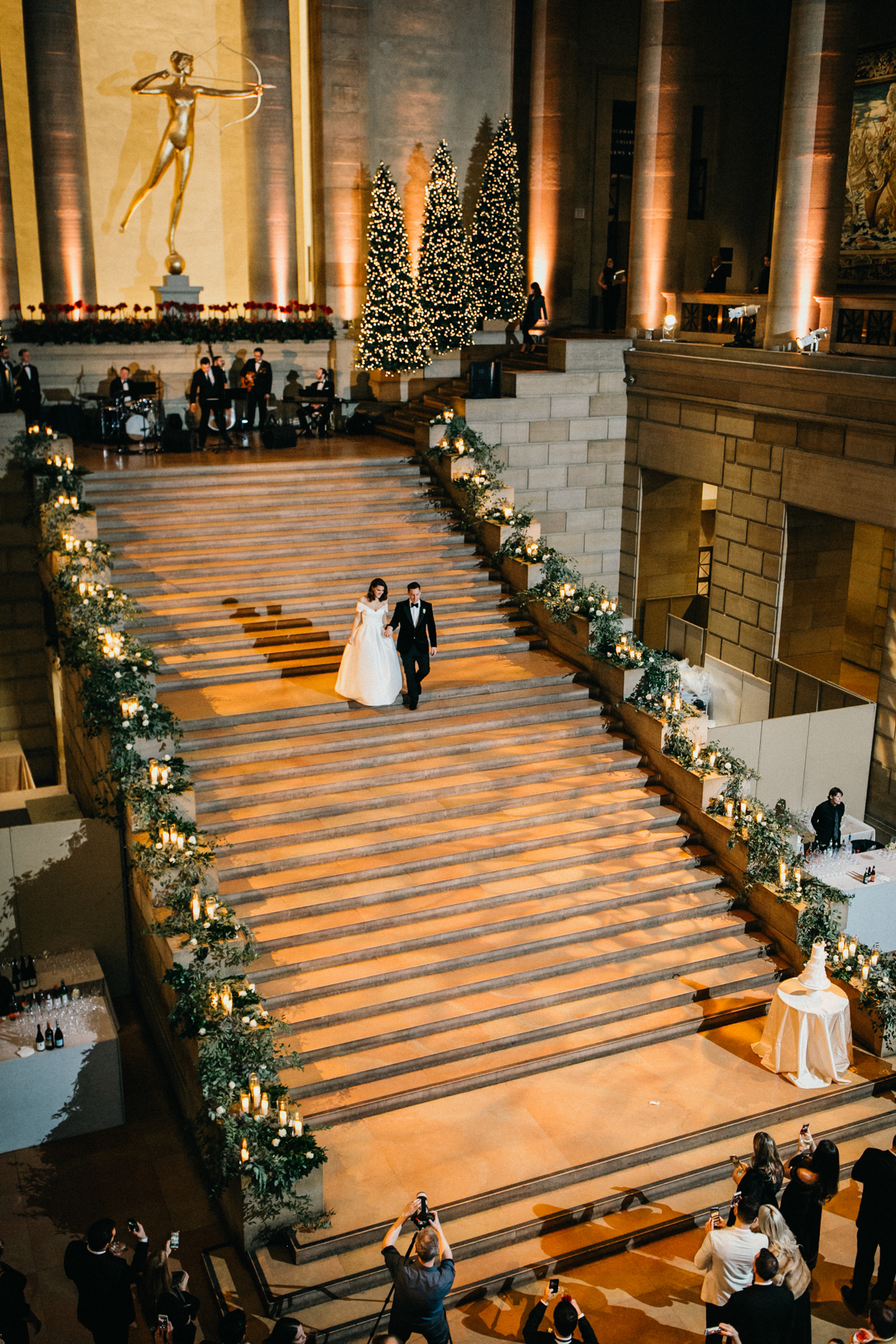 winter wedding florals at pma