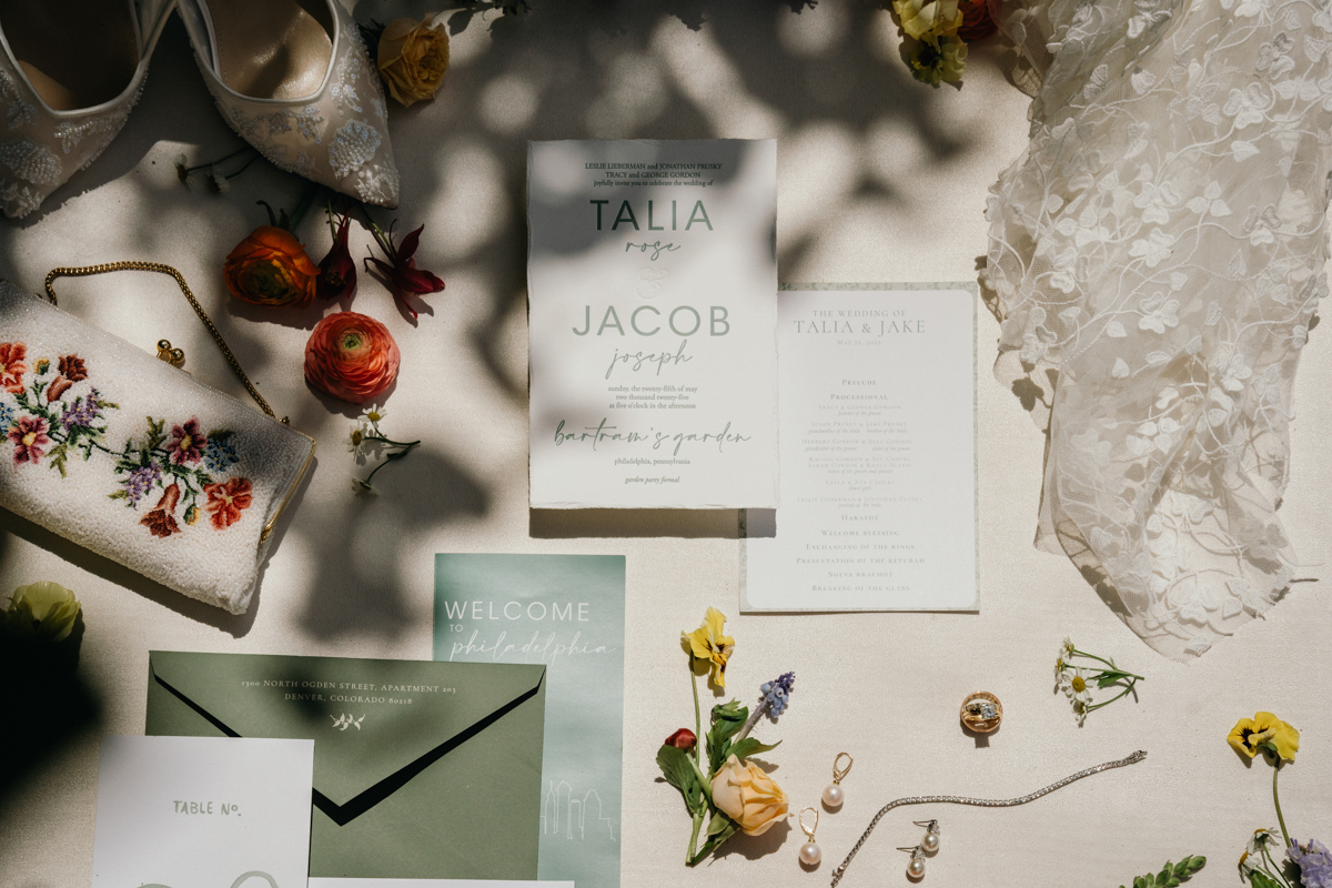 vintage floral flatlay