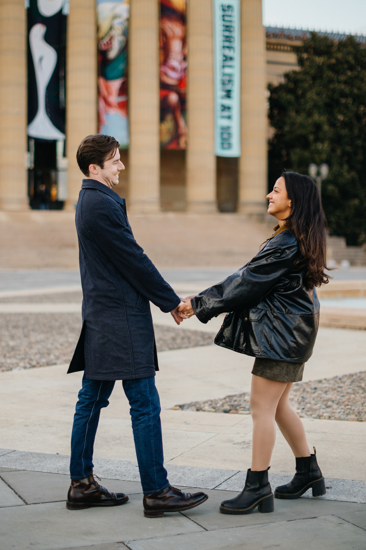 philly art museum engagement photos