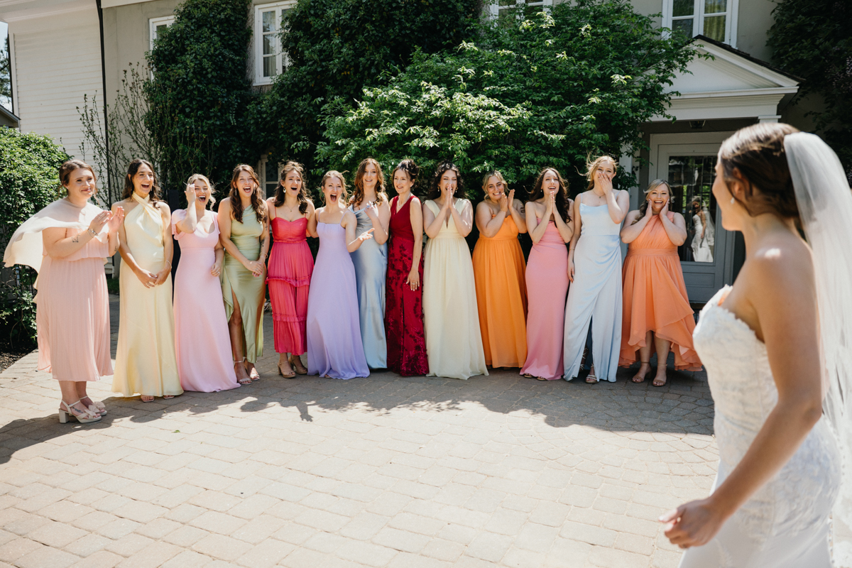 bridesmaid first look