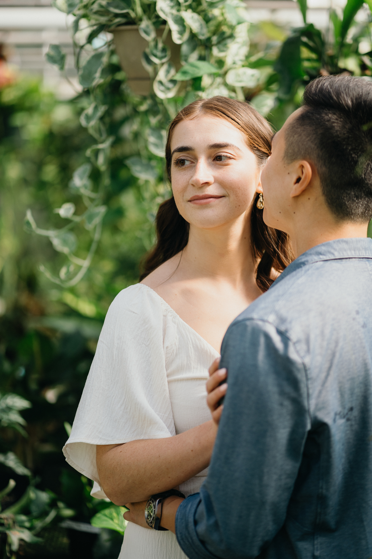 candid engagement photos