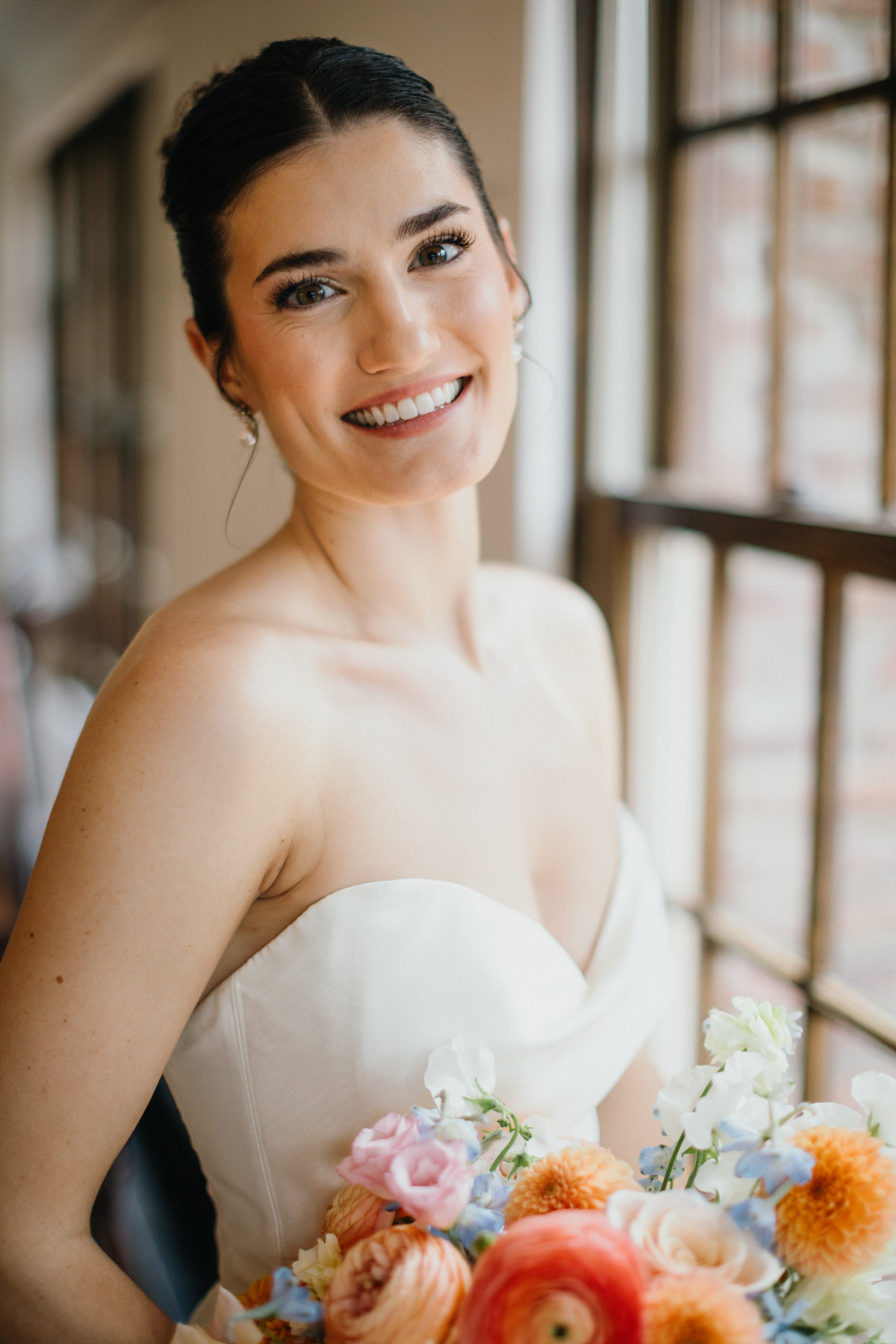 bridal portraits at hotel du village wedding