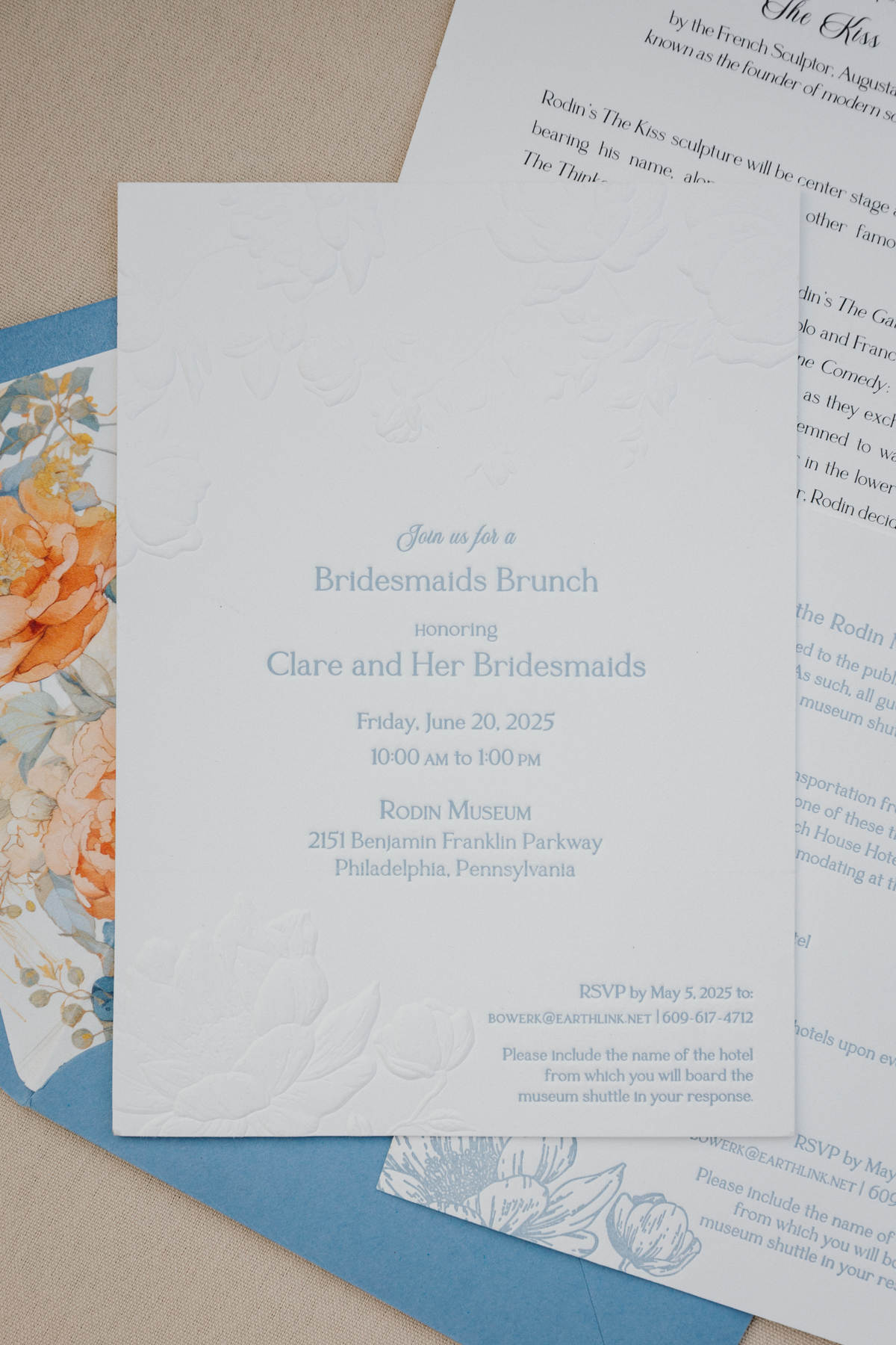 bridesmaid brunch invite suite