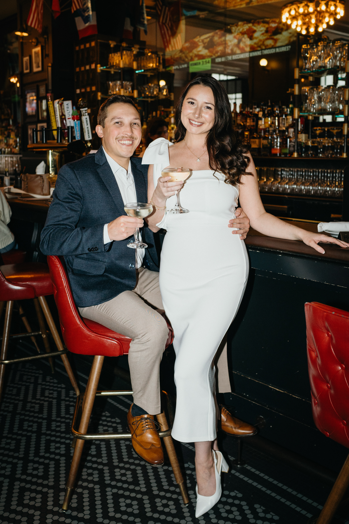 Outdoor fall Philadelphia engagement session with greenery