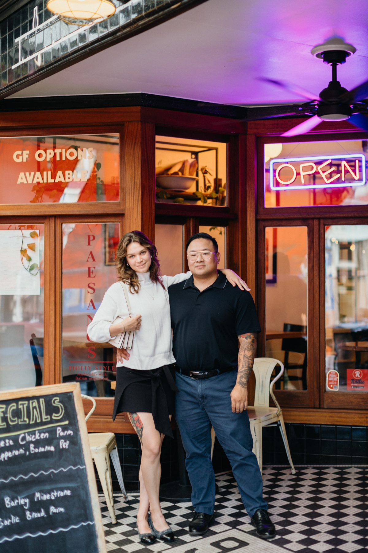 italian market engagement session