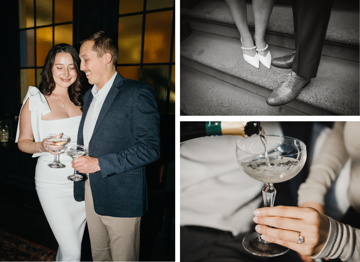 glam city hall elopement philadelphia
