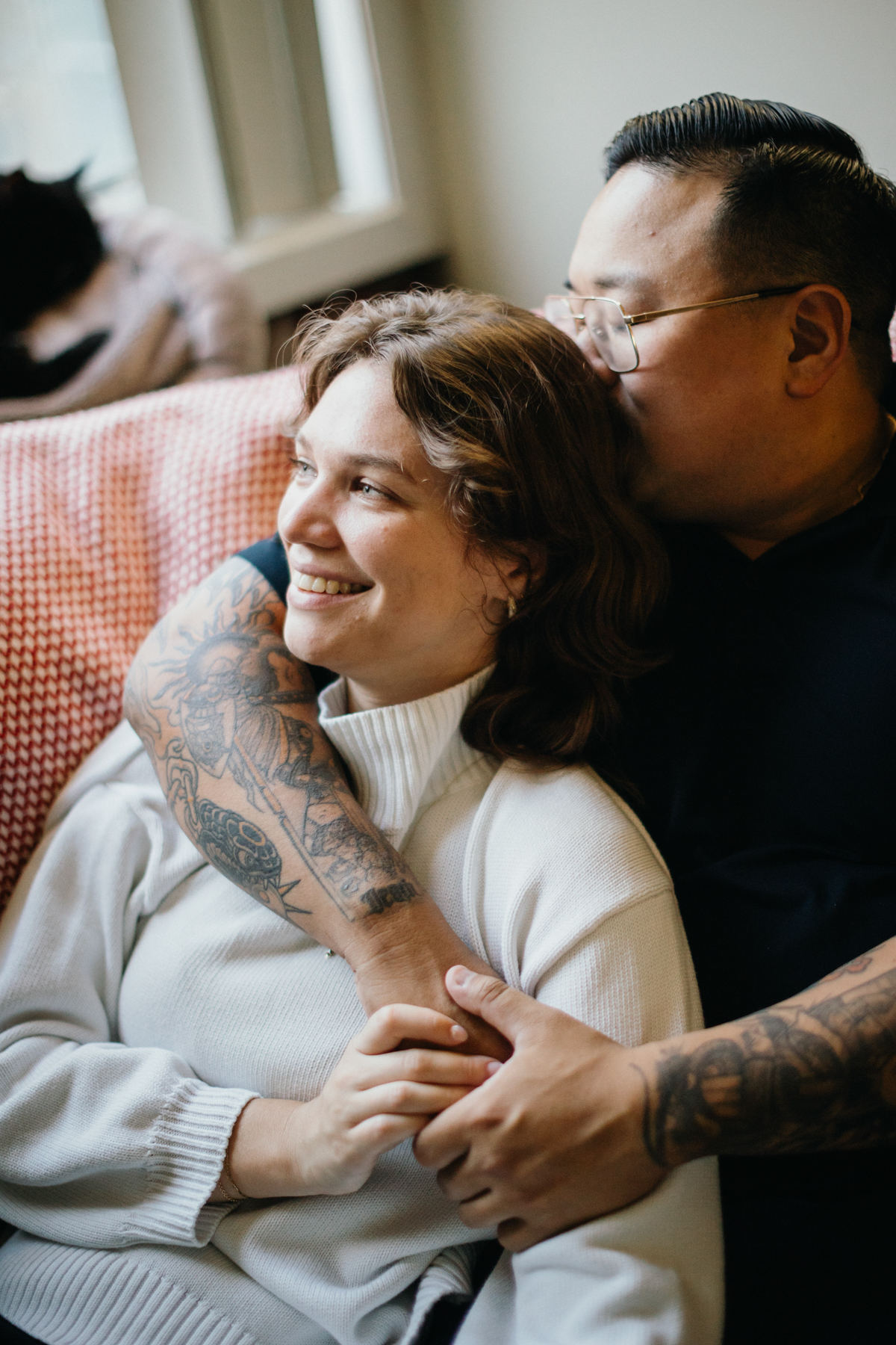 at home engagement shoot