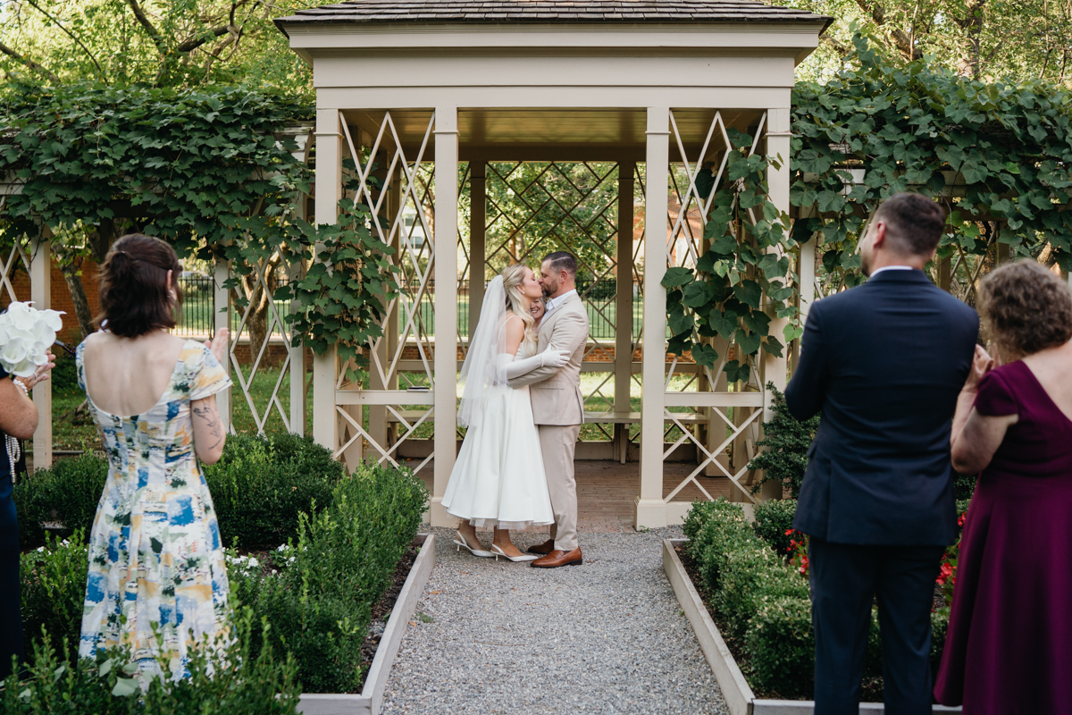 microwedding at 18th century garden philadelphia