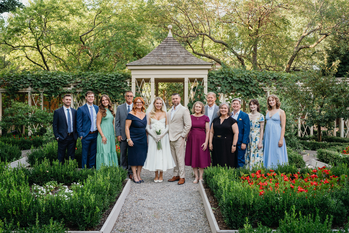 microwedding at 18th century garden philadelphia