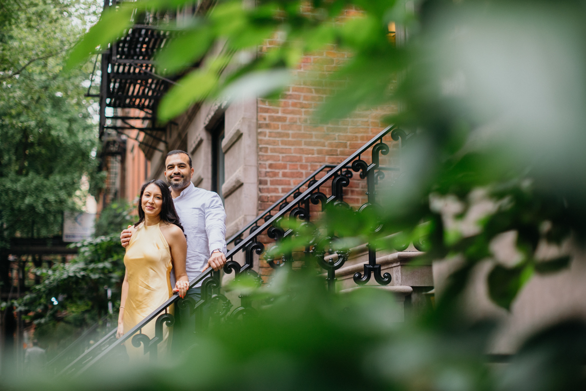 brownstone engagement photos nyc