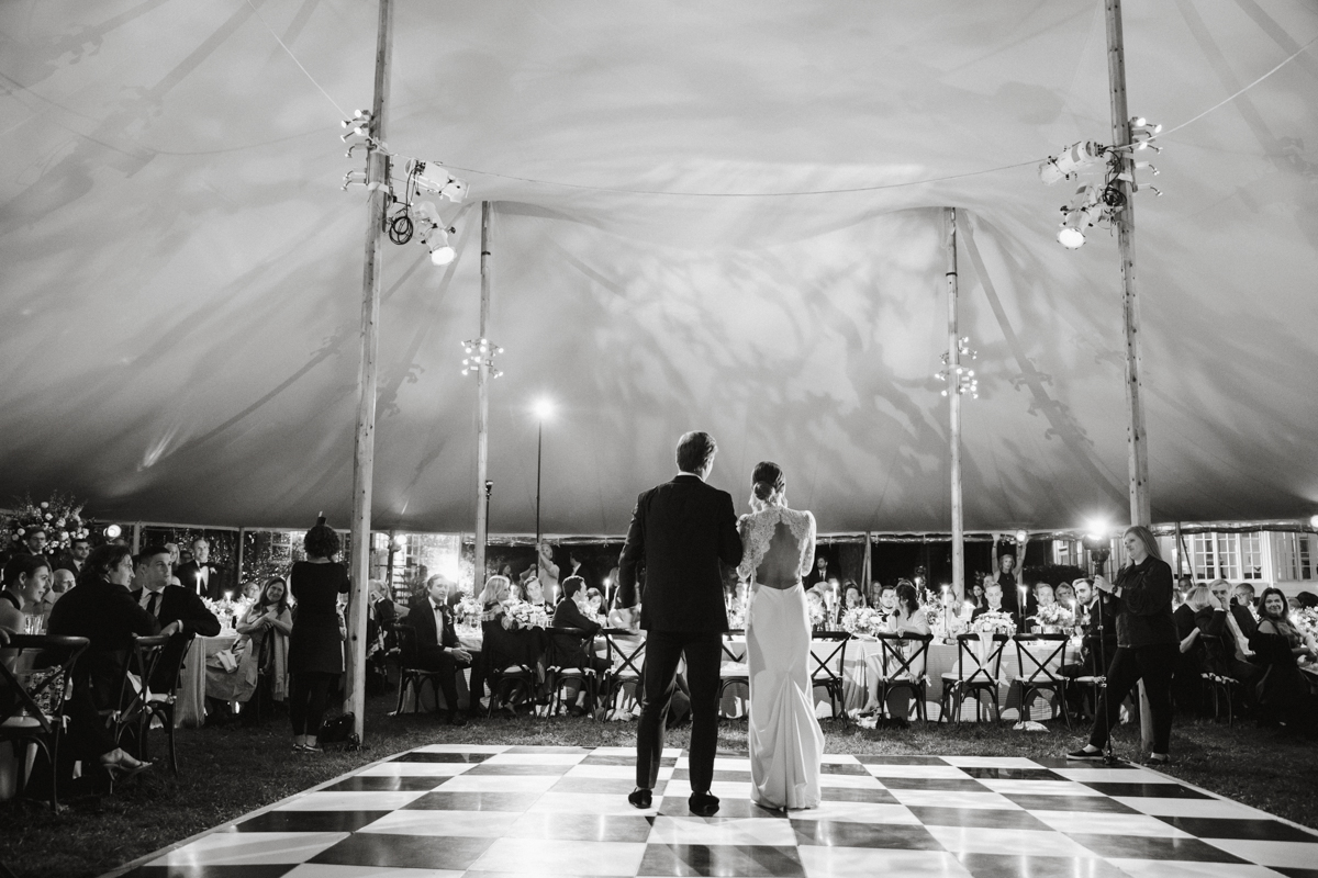 Radnor Hunt wedding tented reception